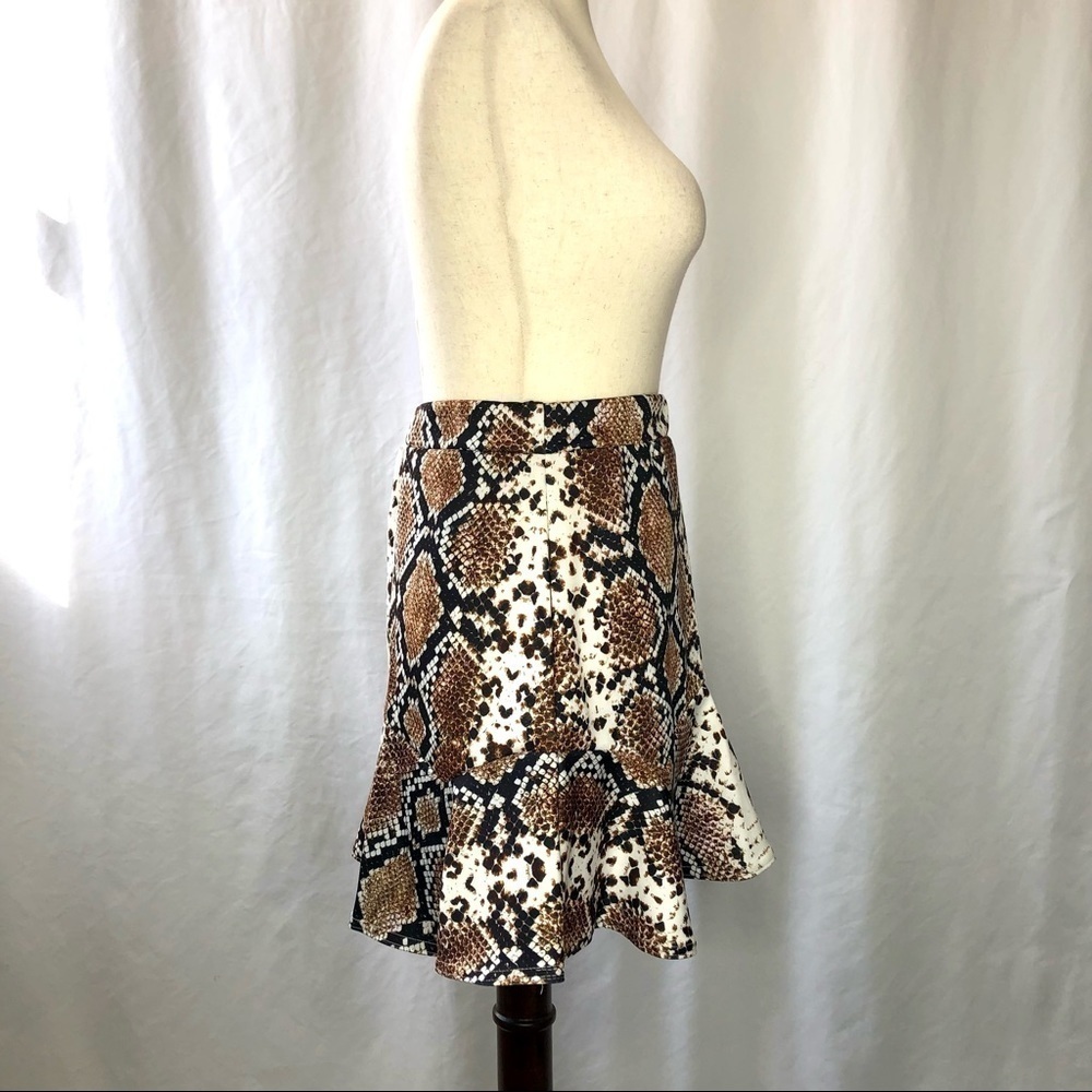 NWT Nasty Gal Collection snake skin python skirt … - image 3
